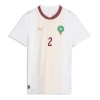 Camisa de Futebol Marrocos Achraf Hakimi #2 Equipamento Secundário Mulheres Mundo 2026 Manga Curta